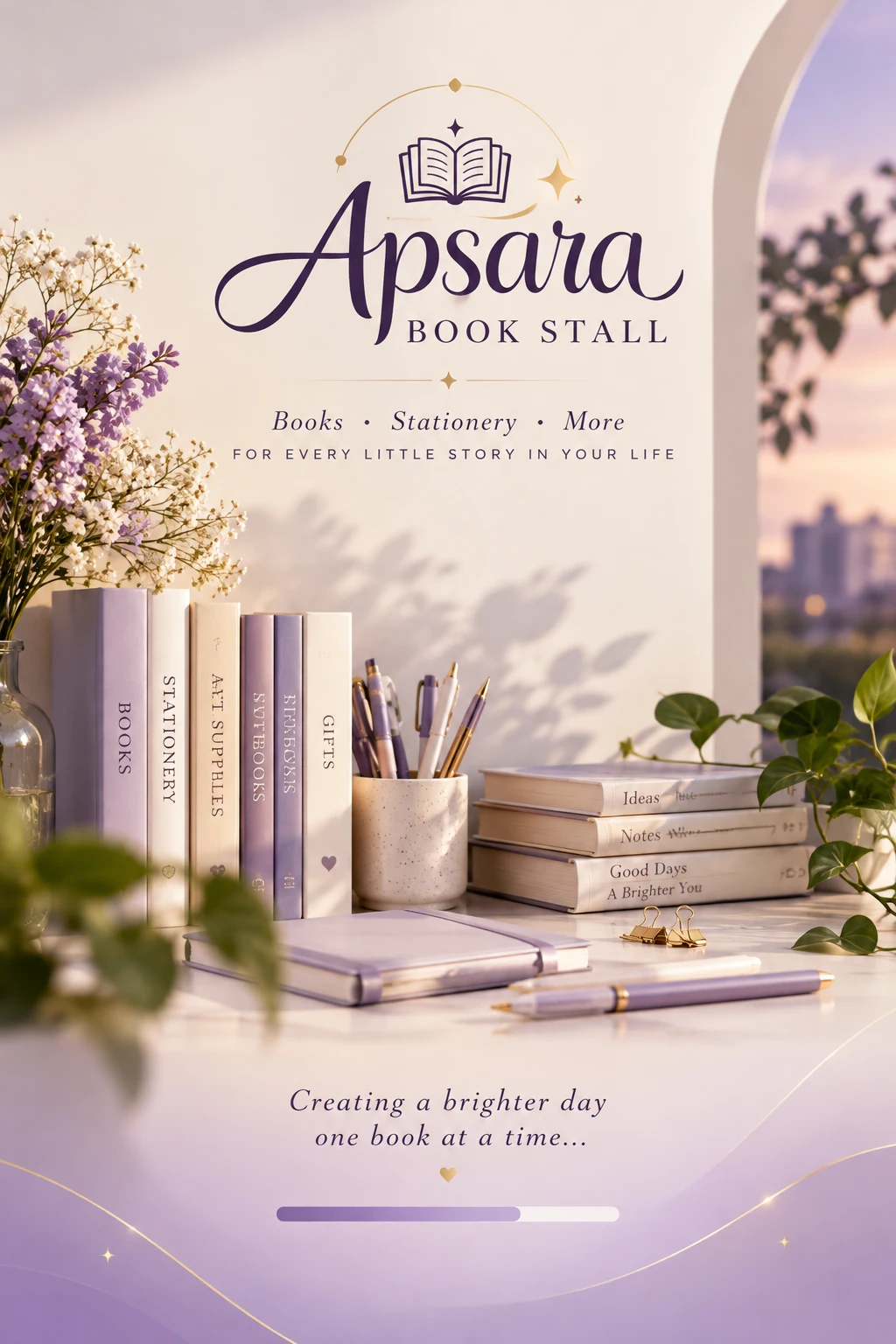 Apsara Book Stall: premium welcome with books and stationery